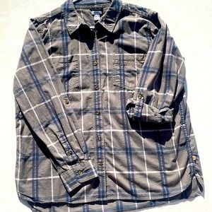 Carhartt Womens Lightweight Flannel Green Size XL